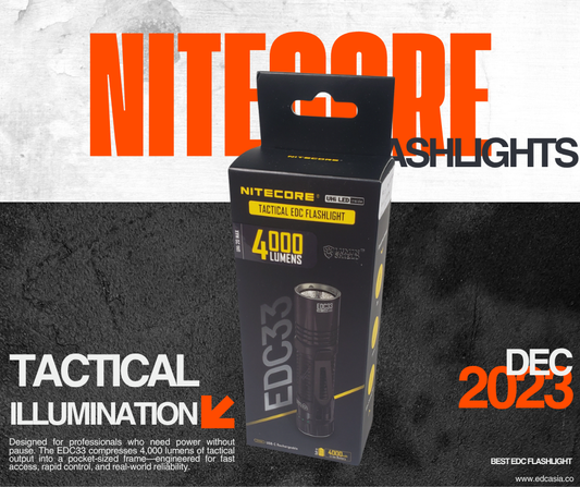 Nitecore EDC33 Review – 4000 Lumen Tactical EDC Flashlight with Long-Range Beam