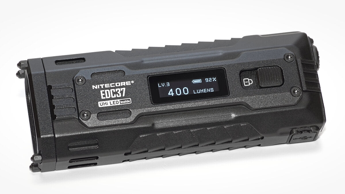 Nitecore EDC37 lockout button