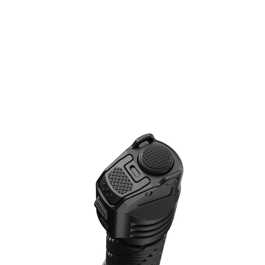 Nitecore P27iX flashlight tail-switch close-up