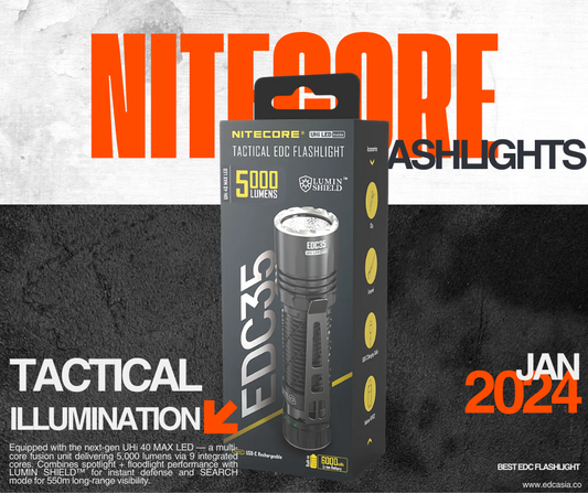 Nitecore EDC35 Review: 5000-Lumen Tactical EDC Flashlight