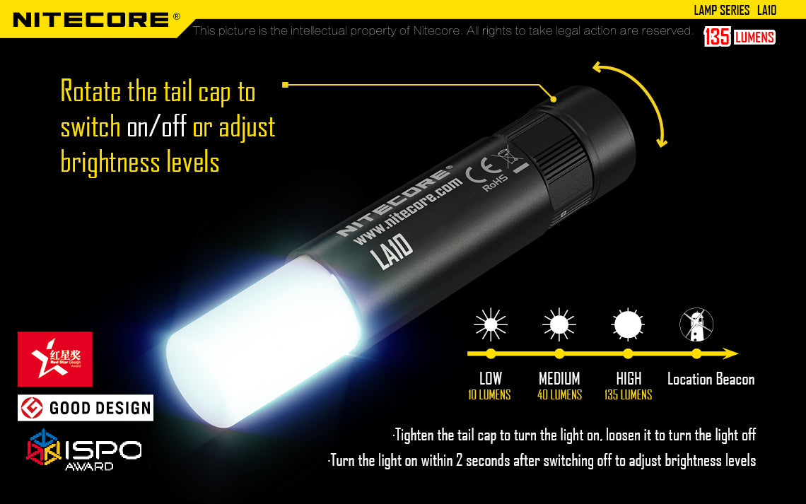 Nitecore LA10 - Mini Camping Lantern