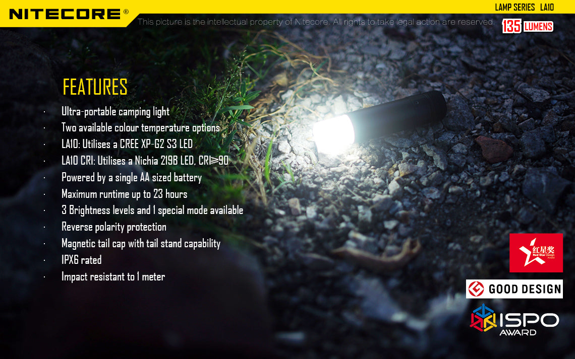 Nitecore LA10 - Mini Camping Lantern