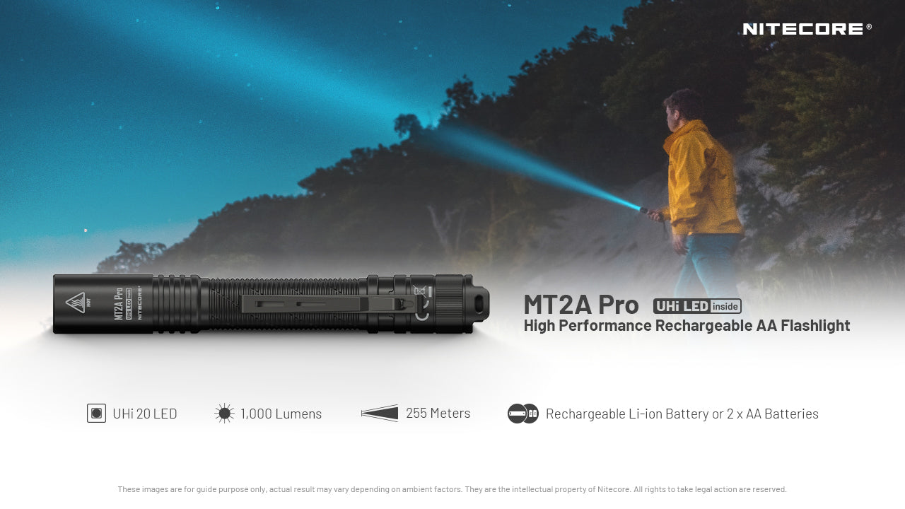 Nitecore MT2A Pro - 1000 lumens