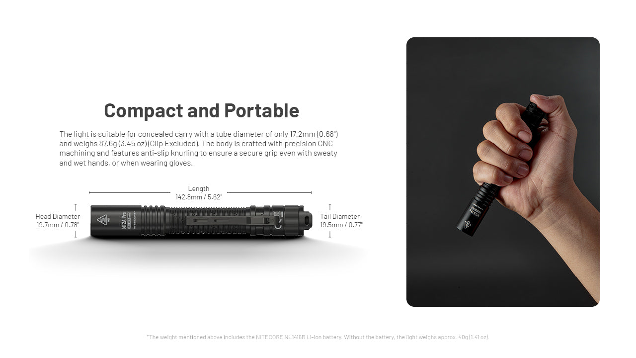 Nitecore MT2A Pro - 1000 lumens