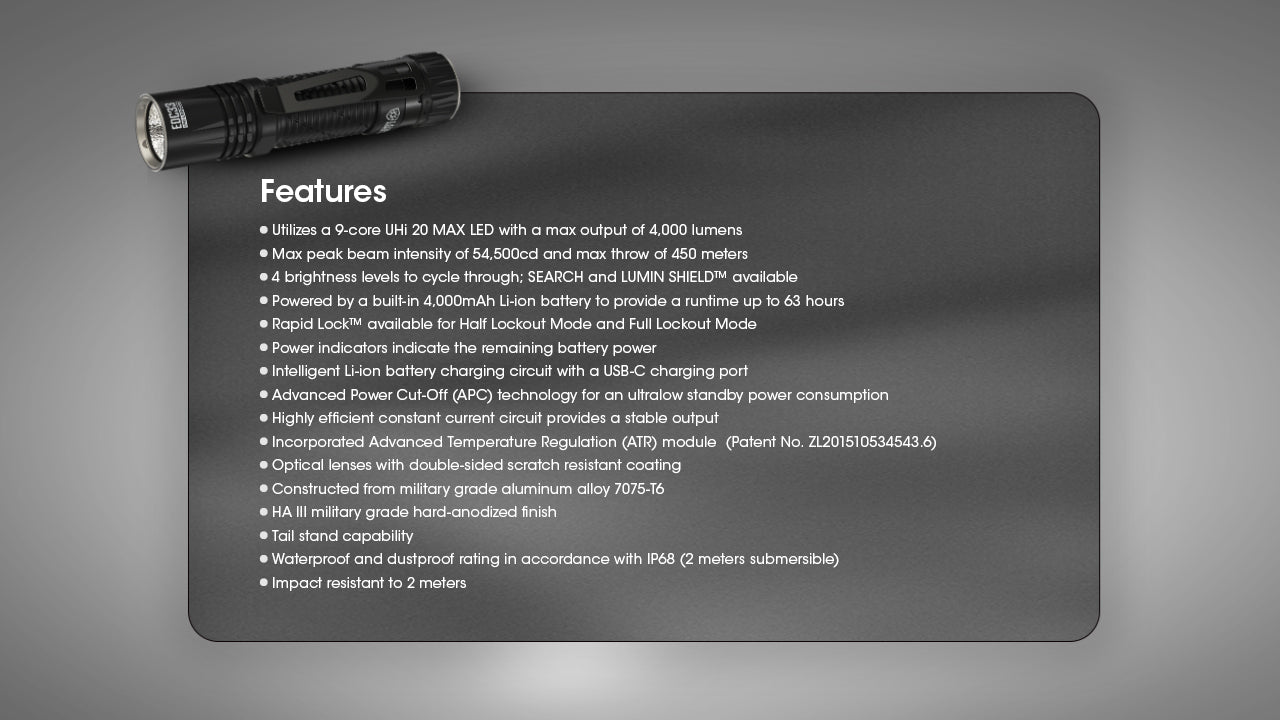 Nitecore EDC33 - 4000 Lumens