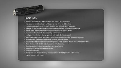 Nitecore EDC33 - 4000 Lumens