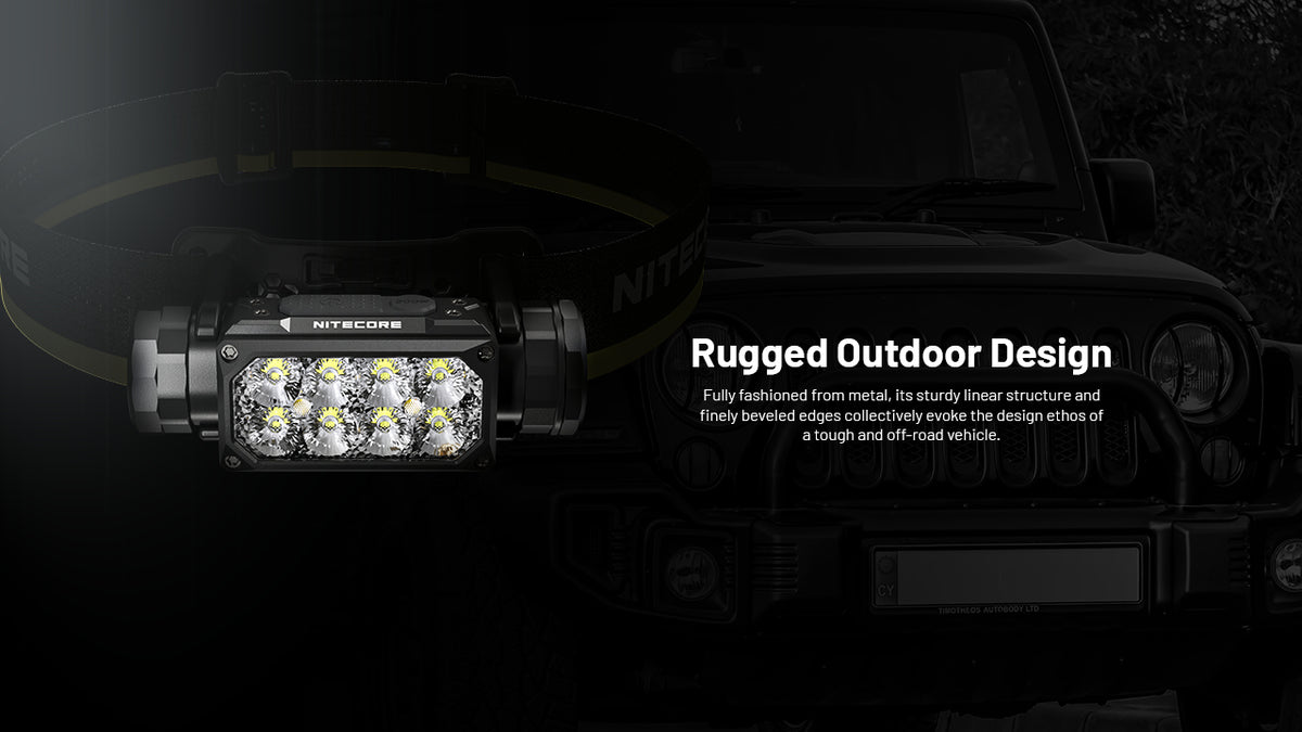 Nitecore HC65 UHE rugged outdoor headlamp design