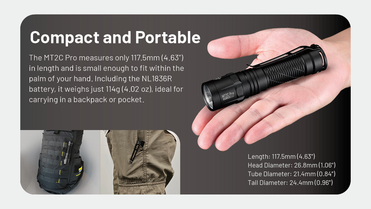 Nitecore MT2C Pro - 1800 Lumens