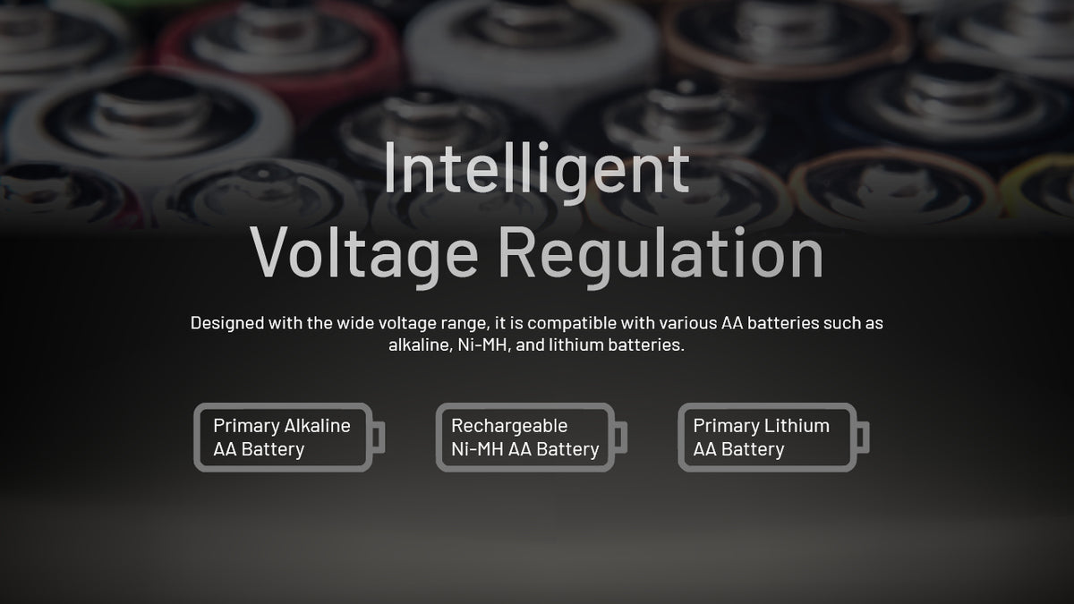Nitecore HA11 compatible AA battery types and voltage regulation
