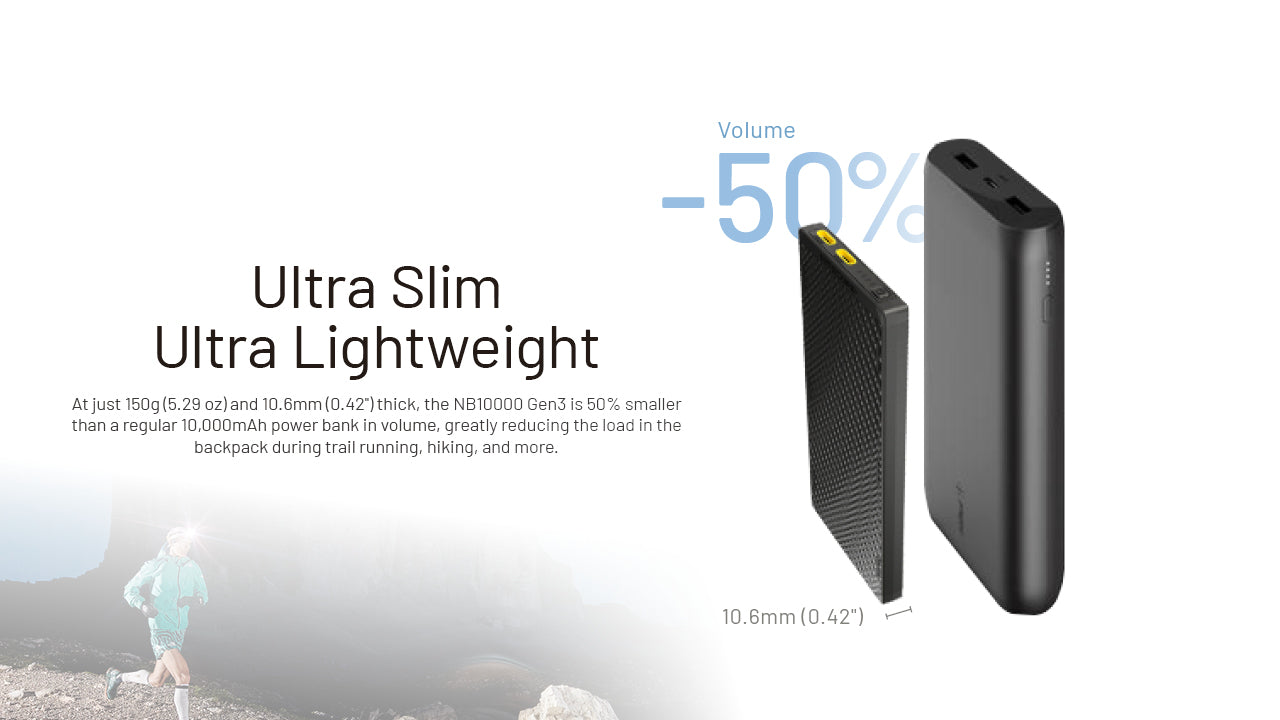 Nitecore NB10000 Gen3: Ultra-Light 10 000 mAh Power Bank
