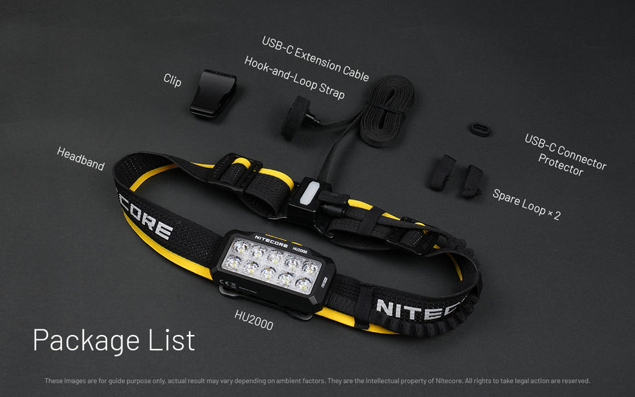 What's included with Nitecore HU2000