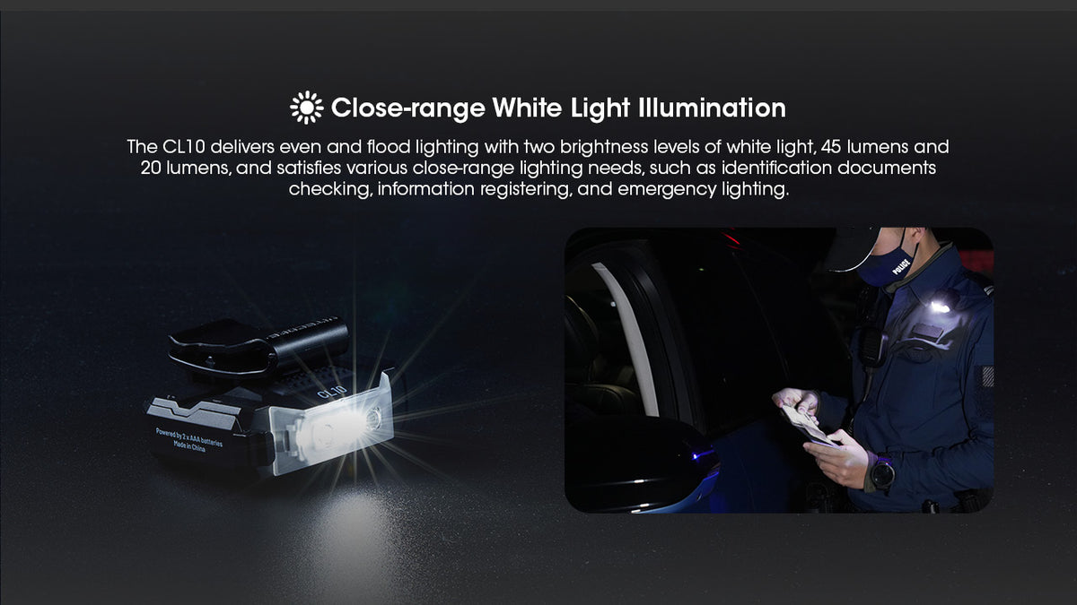 Nitecore CL10 white light for close-range tasks