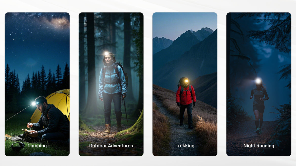 Nitecore NU25 MCT UL headlamp uses for camping, trekking and night running