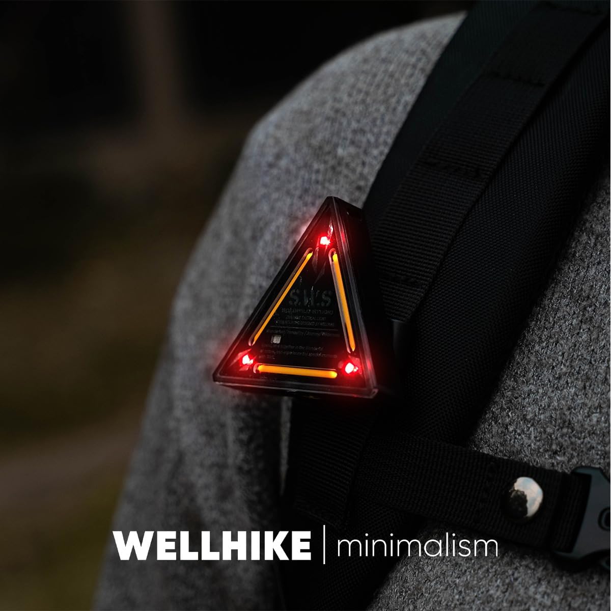Wellhike Safey Beacon with clip on shoulder pad