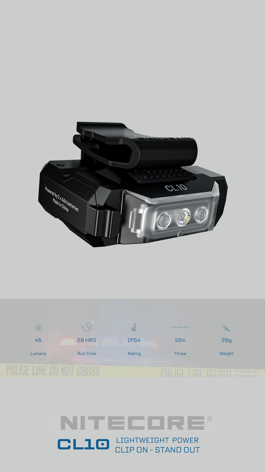 Cl10 Nitecore CL10: Multi-Purpose Clip-On Illumination – EDC.ASIA