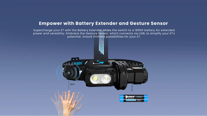 Wuben E7  Headlamp (Full Set)