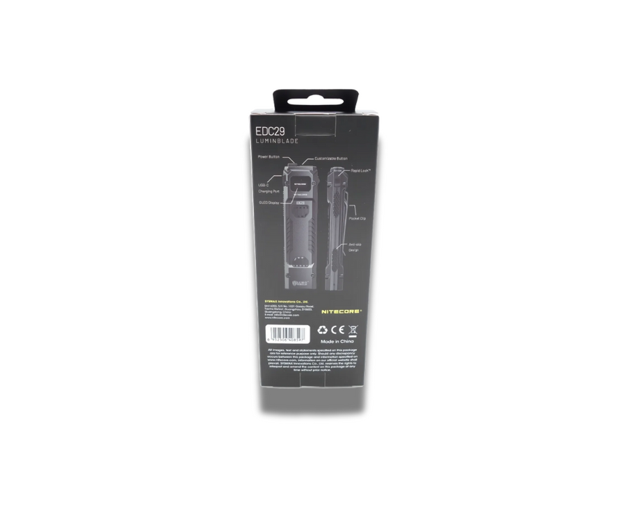 Product Identification & Warranty for Nitecore EDC29