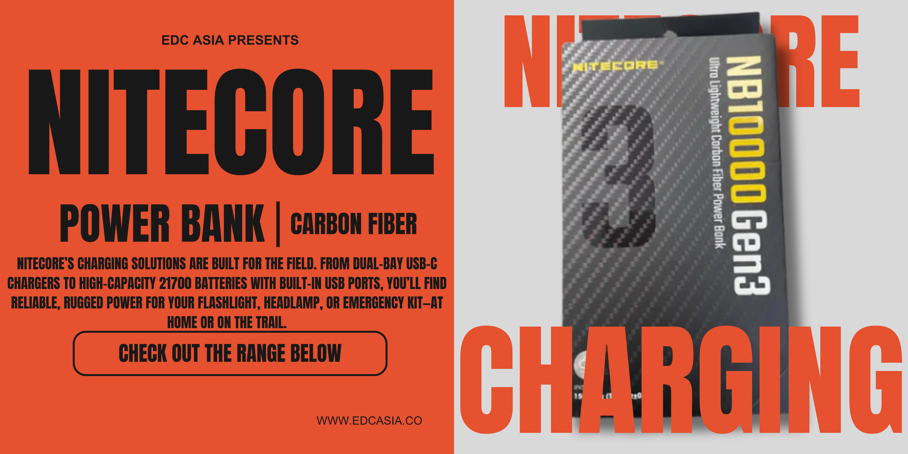 Nitecore charging banner