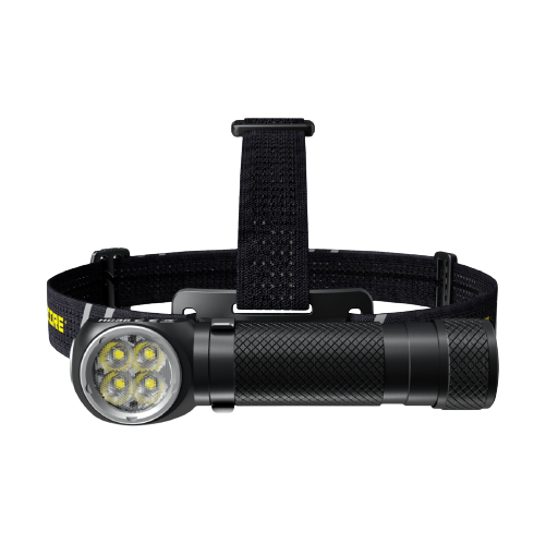 Nitecore HC35 four-LED headlamp and headband, front view