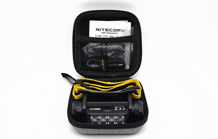What's included with Nitecore HC65 UHE