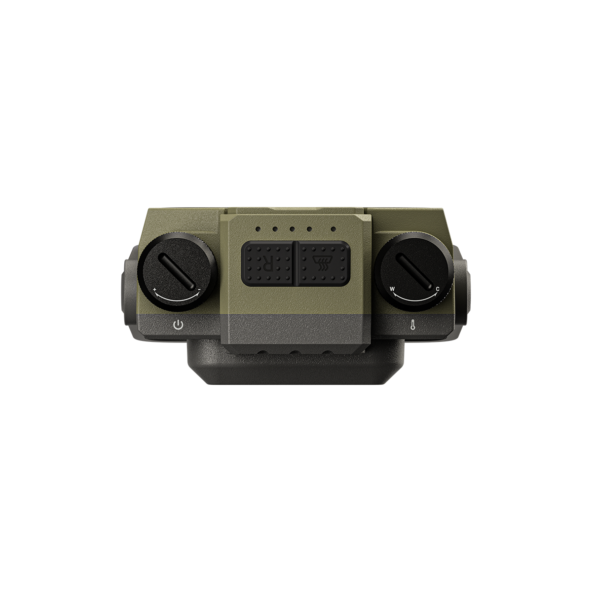 Nitecore NWL30 work light top view showing two control knobs