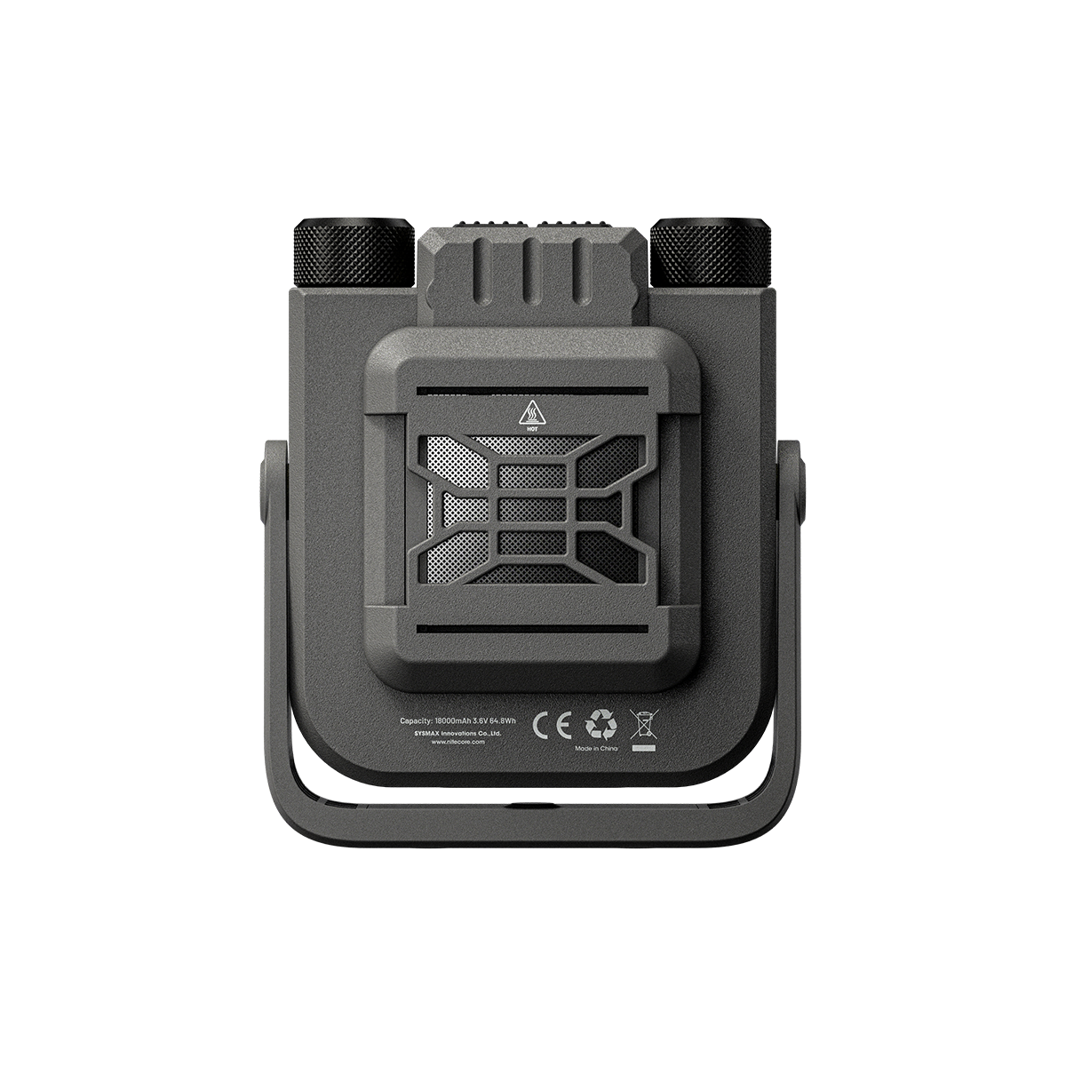 Nitecore NWL30 work light rear view with folding stand