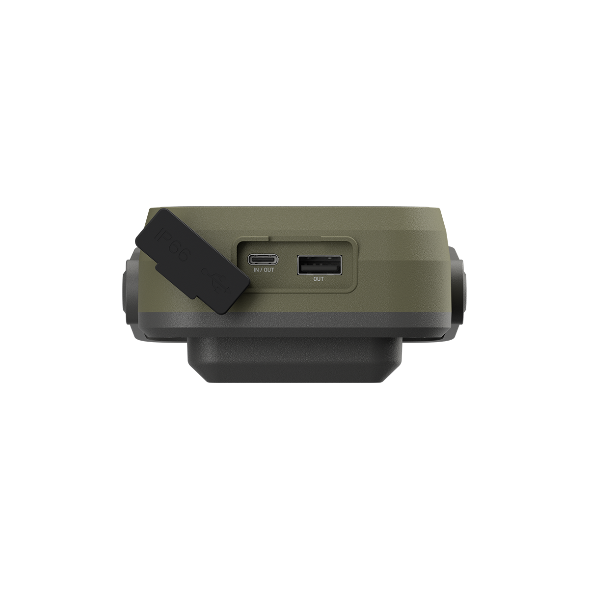 Nitecore NWL30 work light USB ports with protective cover open