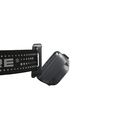 Nitecore NU31 grey headlamp side view showing tilt bracket