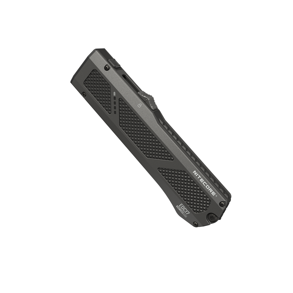 Nitecore EDC17 with textured surface on a white background
