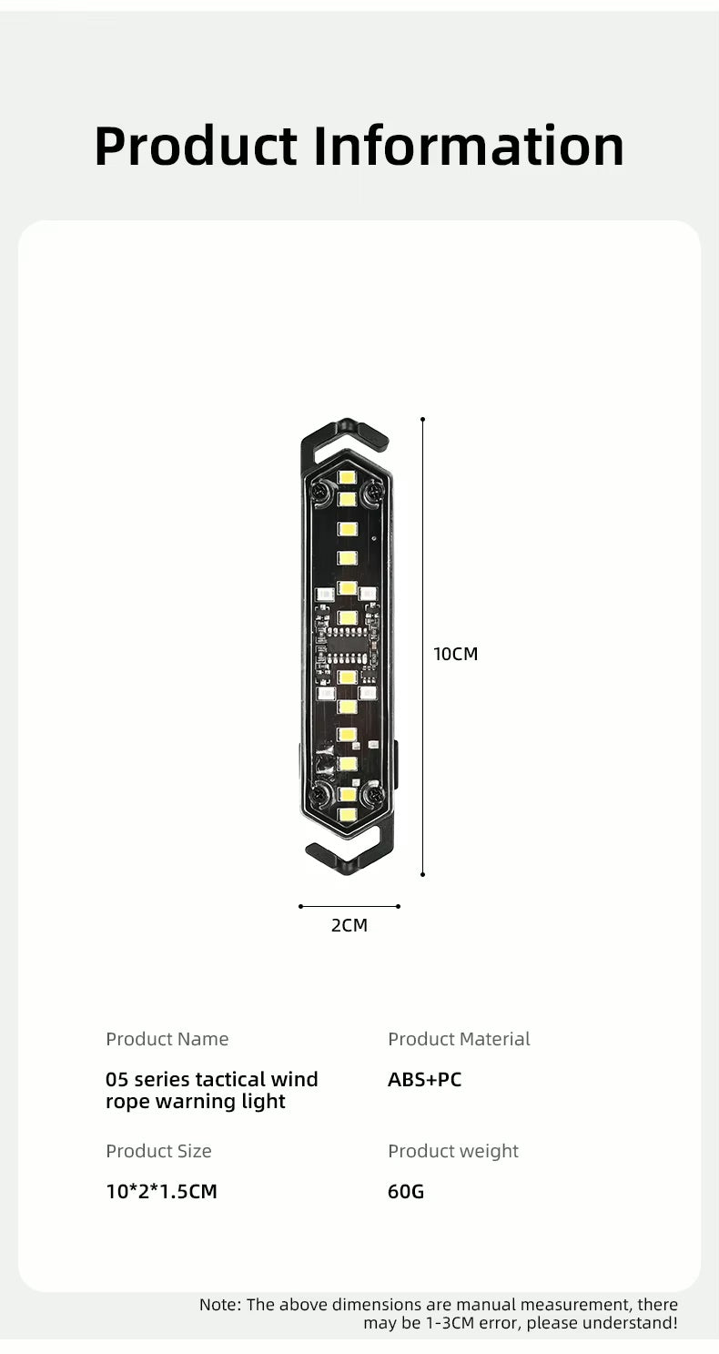 Wellhike Guyline Light specs