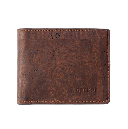 Cork Wallet with Coin Pocket (Brown)