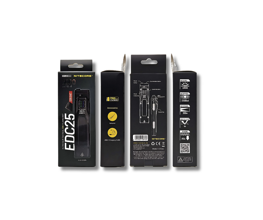 Product Identification & Warranty for Nitecore EDC25