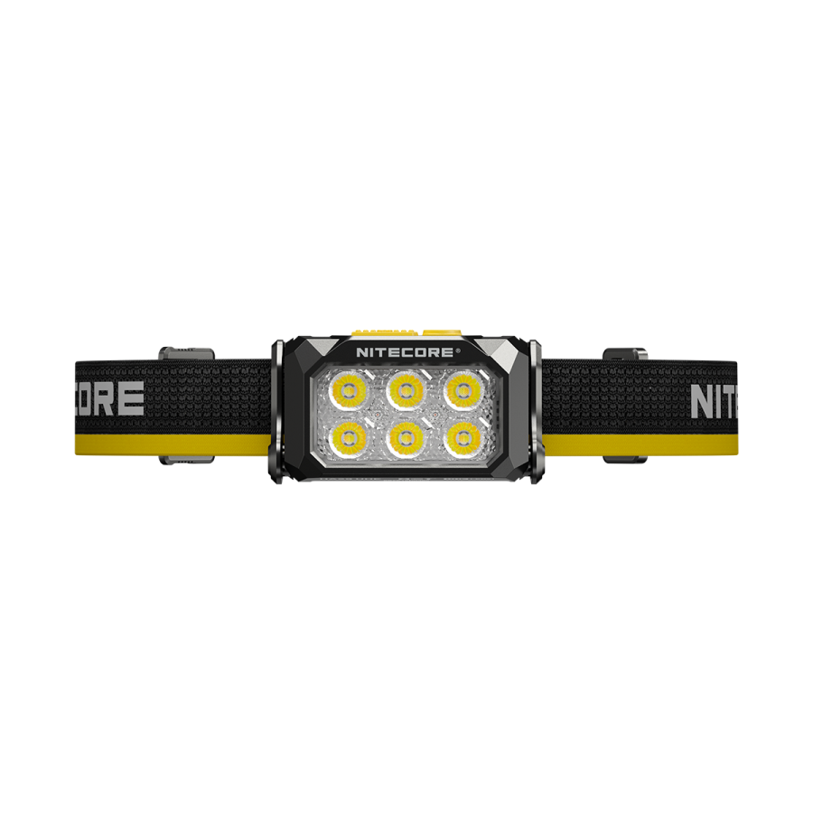 Nitecore HA29 UHE headlamp six-LED array with headband extended