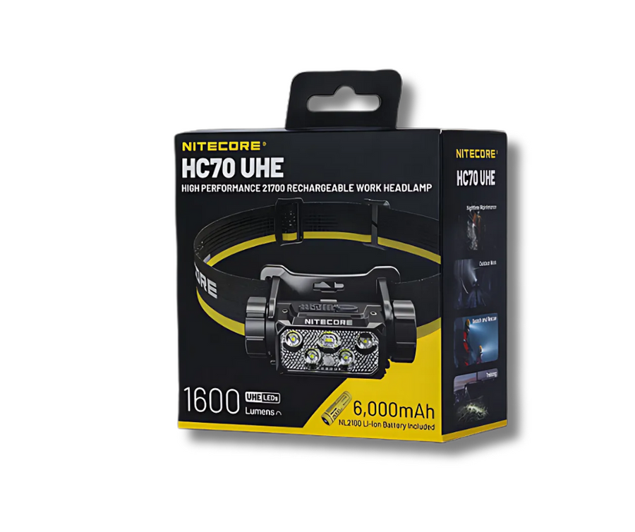 What's included with Nitecore HC70 UHE