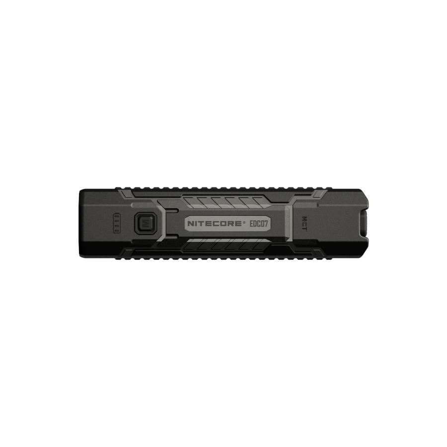 Nitecore EDC07 in Classic Black, straight-on front view