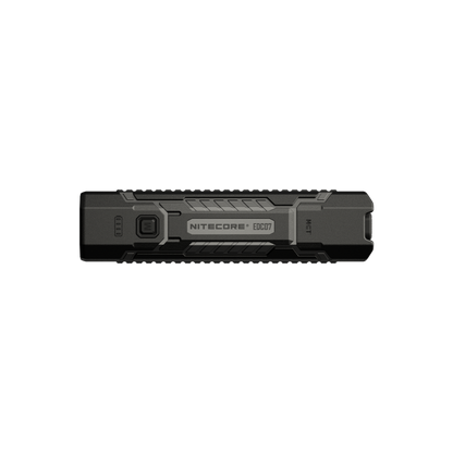 Nitecore EDC07 in Classic Black, straight-on front view