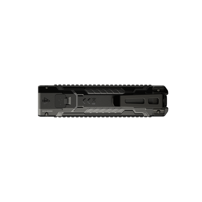 Nitecore EDC07 in Classic Black, rear view showing the pocket clip