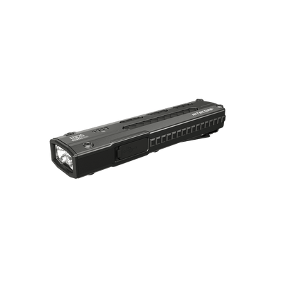 Nitecore EDC15 flashlight horizontal side view showing the USB-C charging cover