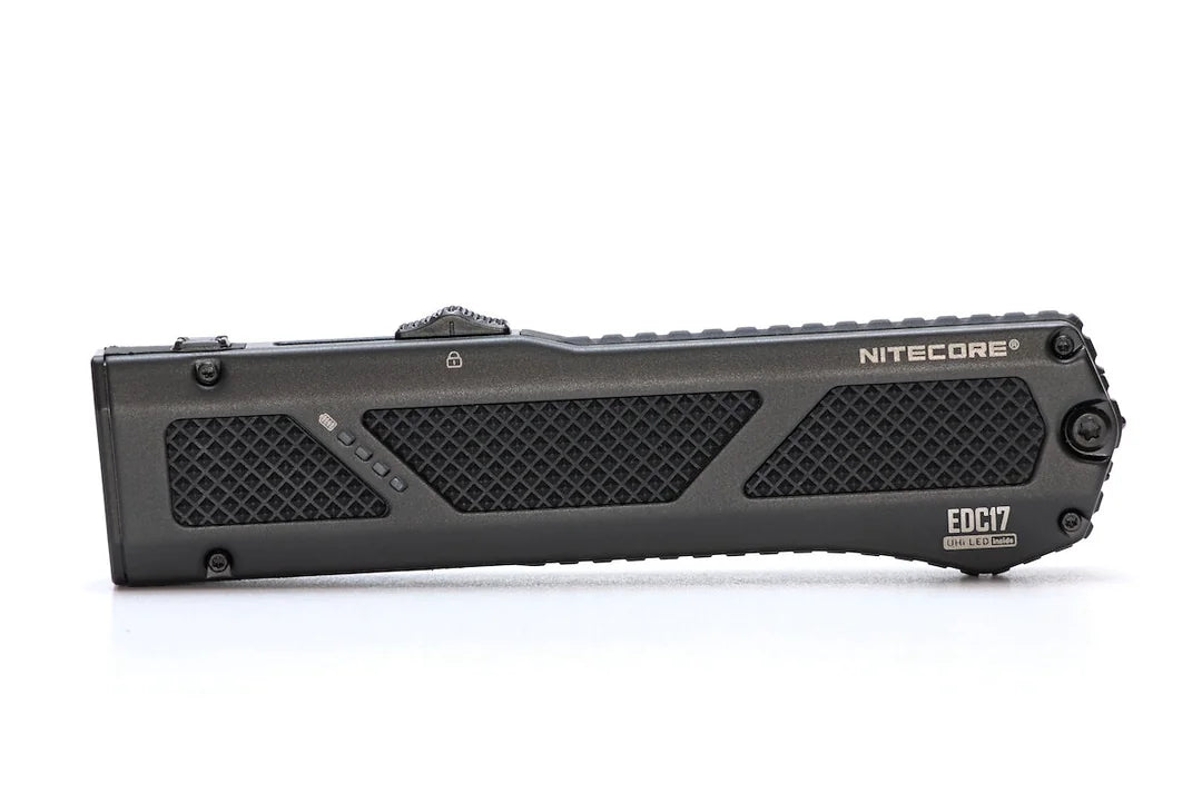 Nitecore EDC17 flashlight on a white background