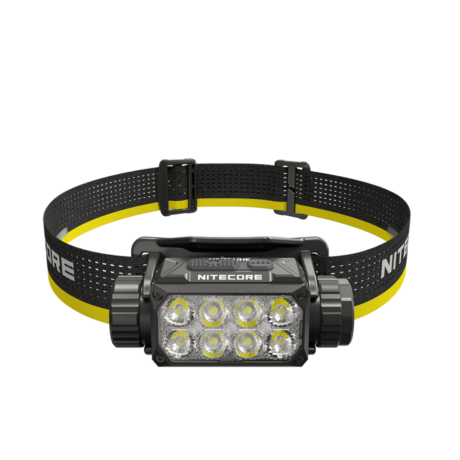 Nitecore HC75 UHE headlamp front view showing LED array