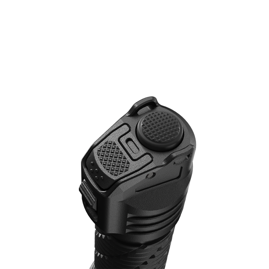 Nitecore P17iX flashlight tail-switch close-up