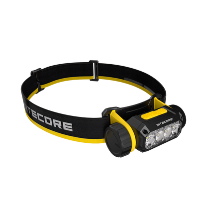 Nitecore NWH20 headlamp opposite angled view showing side cap