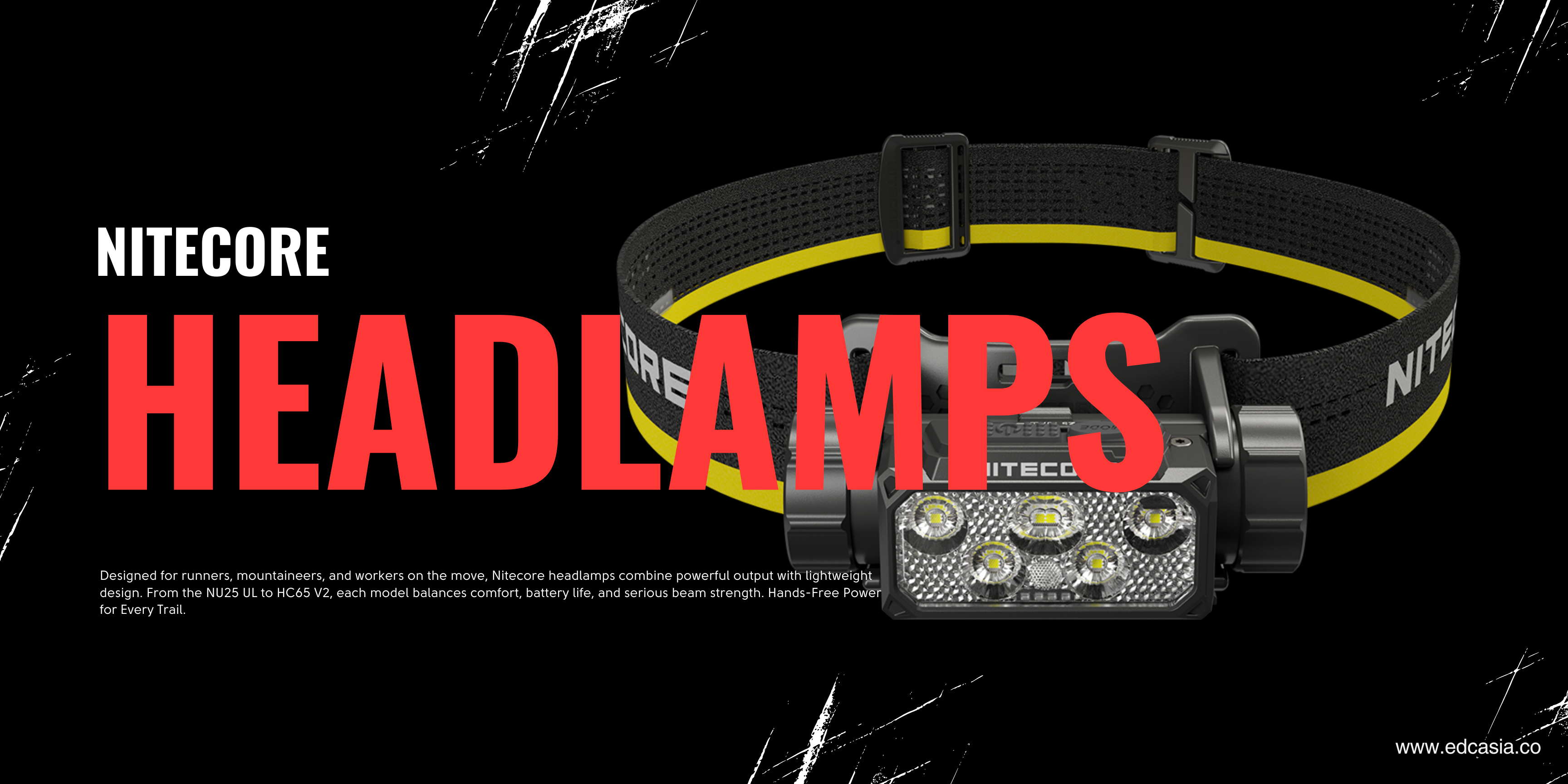 Nitecore headlamps banner